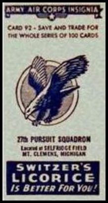 92 27th Pursuit Squadron